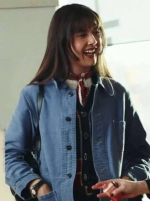 Poker Face S02 Patti Harrison Blue Cotton Jacket