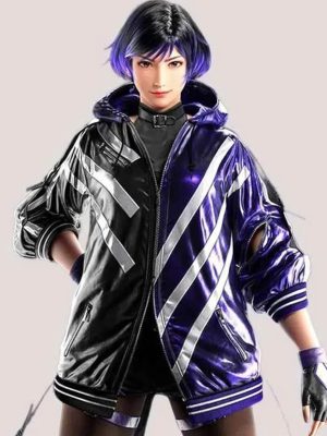 Reina Mishima Tekken 8 Purple and Black Jacket