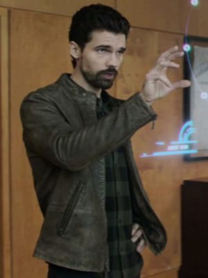 Steven Strait The Expanse Brown Leather Jacket