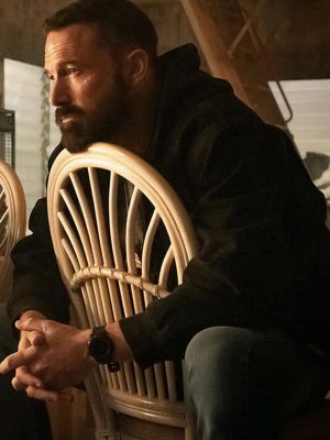 The Rip 2026 Ben Affleck Black Cotton Jacket