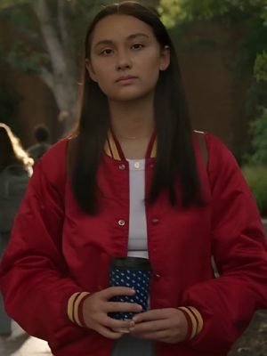 The Summer I Turned Pretty Lola Tung Red Bomber Jacket
