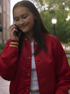The Summer I Turned Pretty Lola Tung Red Bomber Jacket