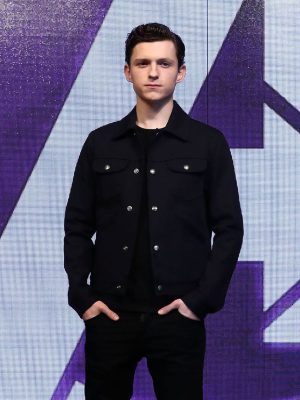 Tom Holland Black Classic Cotton Jacket
