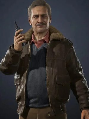 Victor Sullivan Uncharted 4 Brown Leather Jacket
