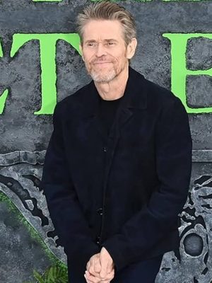 Willem Dafoe Beetlejuice Premiere Suede Jacket