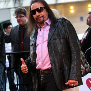Ace Frehley Outfit Black Leather Blazer