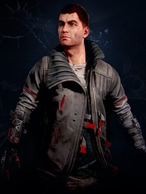 Aiden Caldwell Dying Light 2 Black Leather Coat