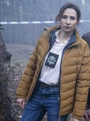 Aleksandra Poplawska Angel of Death (2020) Brown Puffer Jacket