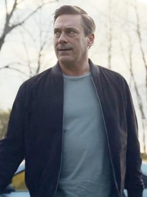 Andrew Cooper Your Friends and Neighbors Suede Bomber Jacket