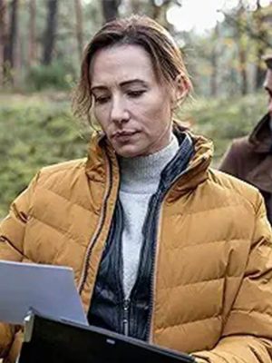 Angel of Death Aleksandra Poplawska Brown Puffer Jacket