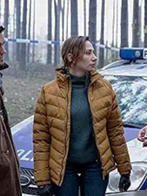 Angel of Death Aleksandra Poplawska Brown Puffer Jacket
