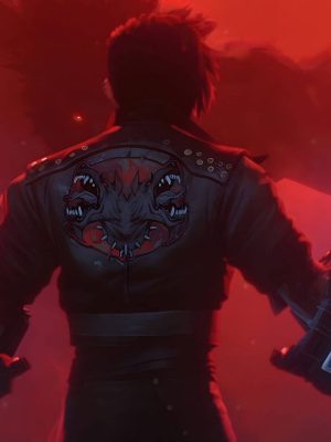 Arcane Vi Pit Fighter Black Leather Jacket