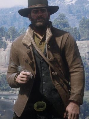 Arthur Morgan RDR 2 Brown Leather Jacket