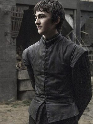 Bran Stark Game of Thrones S07 Black Leather Vest