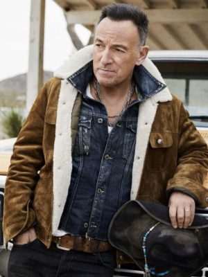 Bruce Springsteen brown Suede Jacket