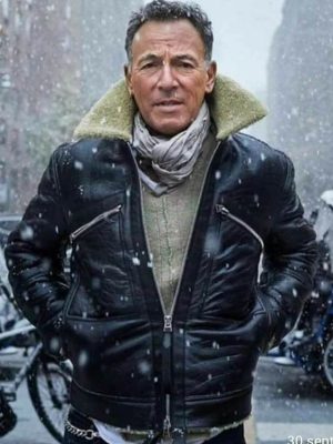 Bruce Springsteen New Black Leather Jacket