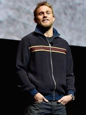 Charlie Hunnam Blue Track Jacket