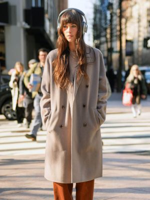 Dakota Johnson Verity 2026 Grey Wool Coat
