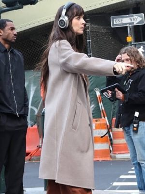 Dakota Johnson Verity 2026 Grey Wool Coat