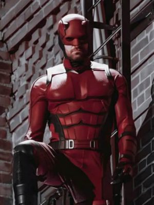 Daredevil: Born Again 2025 Charlie Cox Red Costume Jacket