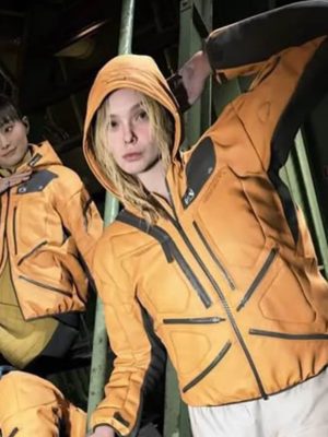 Elle Fanning Tomorrow Death Stranding Orange Jacket