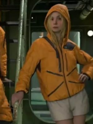 Elle Fanning Tomorrow Death Stranding Orange Jacket
