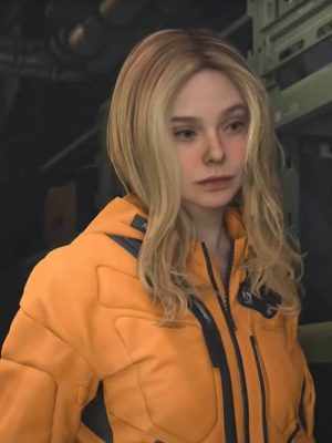 Elle Fanning Tomorrow Death Stranding Orange Jacket