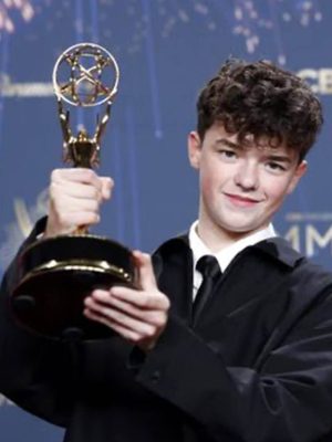 Emmy Awards 2025 Owen Cooper Black Cotton Jacket