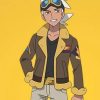 Friede Pokémon Horizons Leather Shearling Jacket