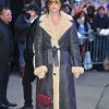 Good Morning America Studios Katy Perry Leather Shearling Coat