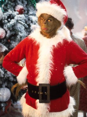 How the Grinch Stole Christmas Jim Carrey Red Costume Coat