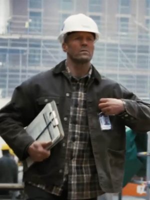 Jason Statham A Working Man 2025 Brown Cotton Jacket