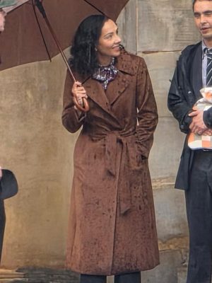 Jessica Grundle Clayface 2026 Brown Coat
