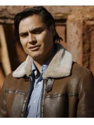 Jim Chee Dark Winds S02 Brown Leather Jacket