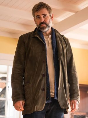 Karl Alberg Murder in a Small Town Grey Suede Jacket