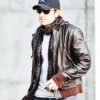 Keith Urban Biker Brown Leather Jacket