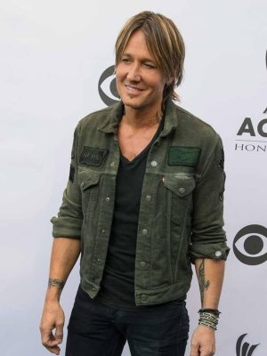 Keith Urban Olive Green Cotton Jacket