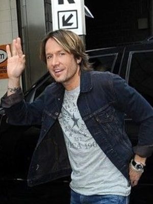 Keith Urban Outfit Blue Denim Jacket