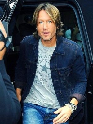 Keith Urban Outfit Blue Denim Jacket