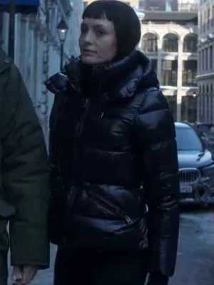Laura Haddock The Recruit Black Puffer Jacket
