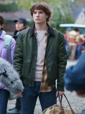 Mason Thames Black Phone 2 Finney Green Bomber Jacket