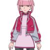 Mollie Pokémon Horizons Red and Grey Bomber Jacket