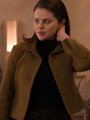 Only Murders in the Building S4 Selena Gomez Brown Tweed Jacket