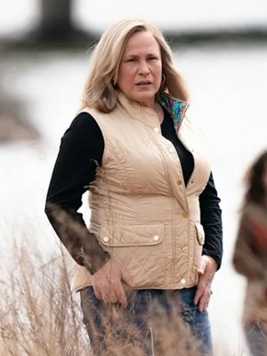 Patricia Arquette Murdaugh Death in the Family Beige Vest