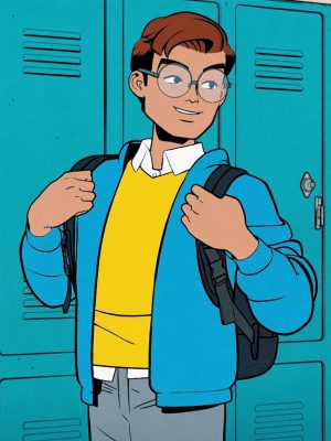 Peter Parker Your Friendly Neighborhood Spider-Man Blue Jacket