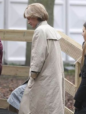 Princess Diana The Crown S04 Beige Trench Coat