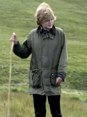 Princess Diana The Crown S04 Green Cotton Jacket