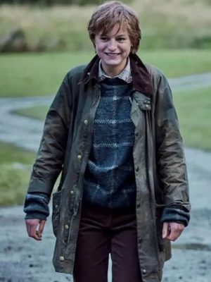 Princess Diana The Crown S04 Green Cotton Jacket