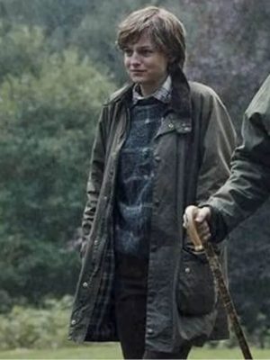 Princess Diana The Crown S04 Green Cotton Jacket