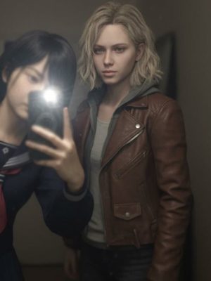 Resident Evil Requiem Grace Ashcroft Brown Leather Jacket